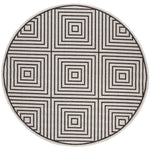 Safavieh Beach House 123 Rug, BHS123 - Light Grey / Charcoal