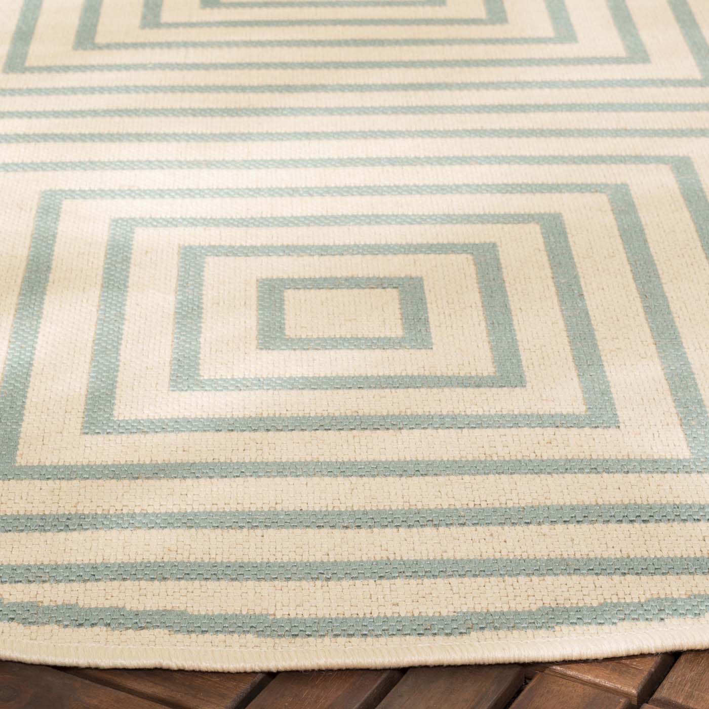 Safavieh Beach House 123 Rug, BHS123 - Cream / Aqua