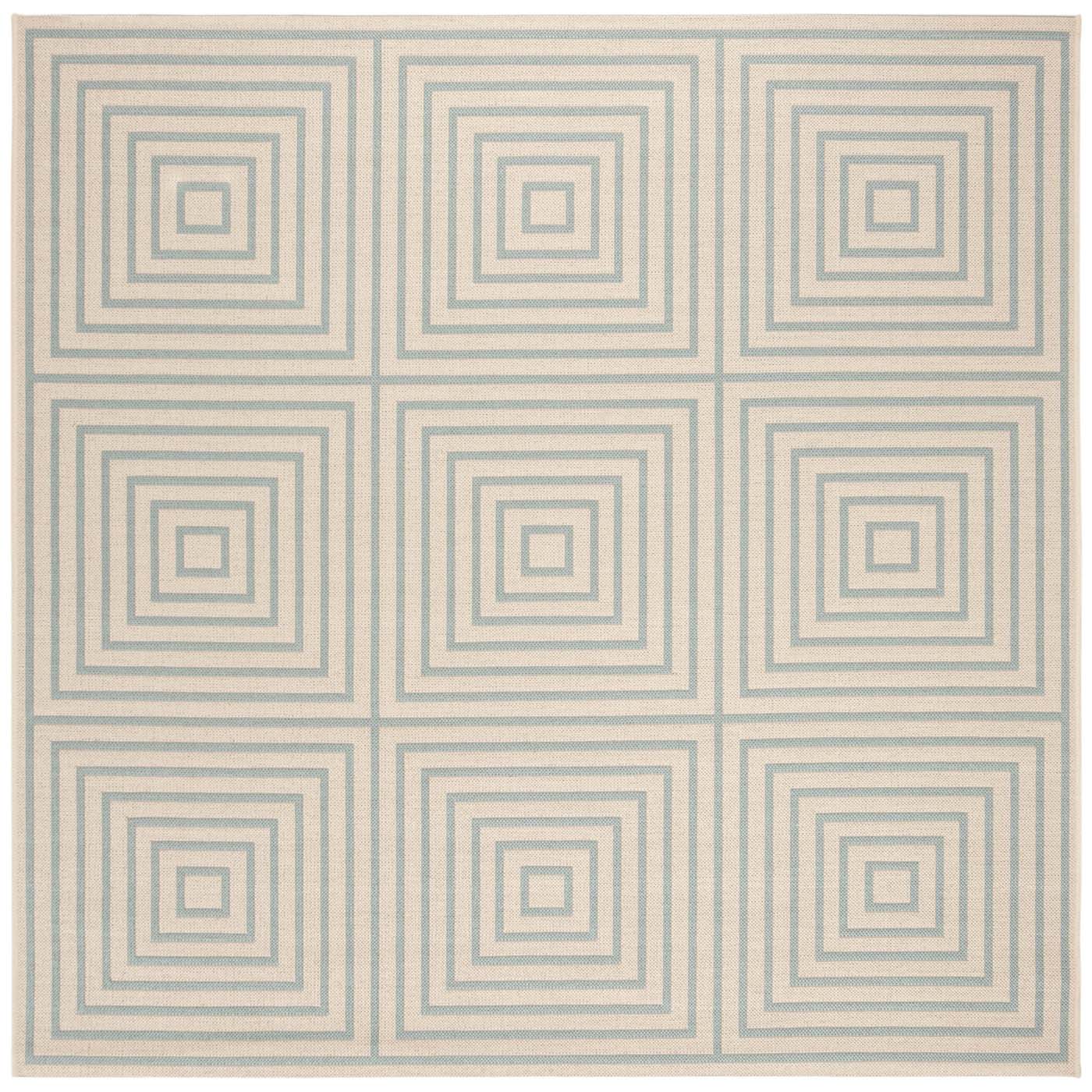 Safavieh Beach House 123 Rug, BHS123 - Cream / Aqua