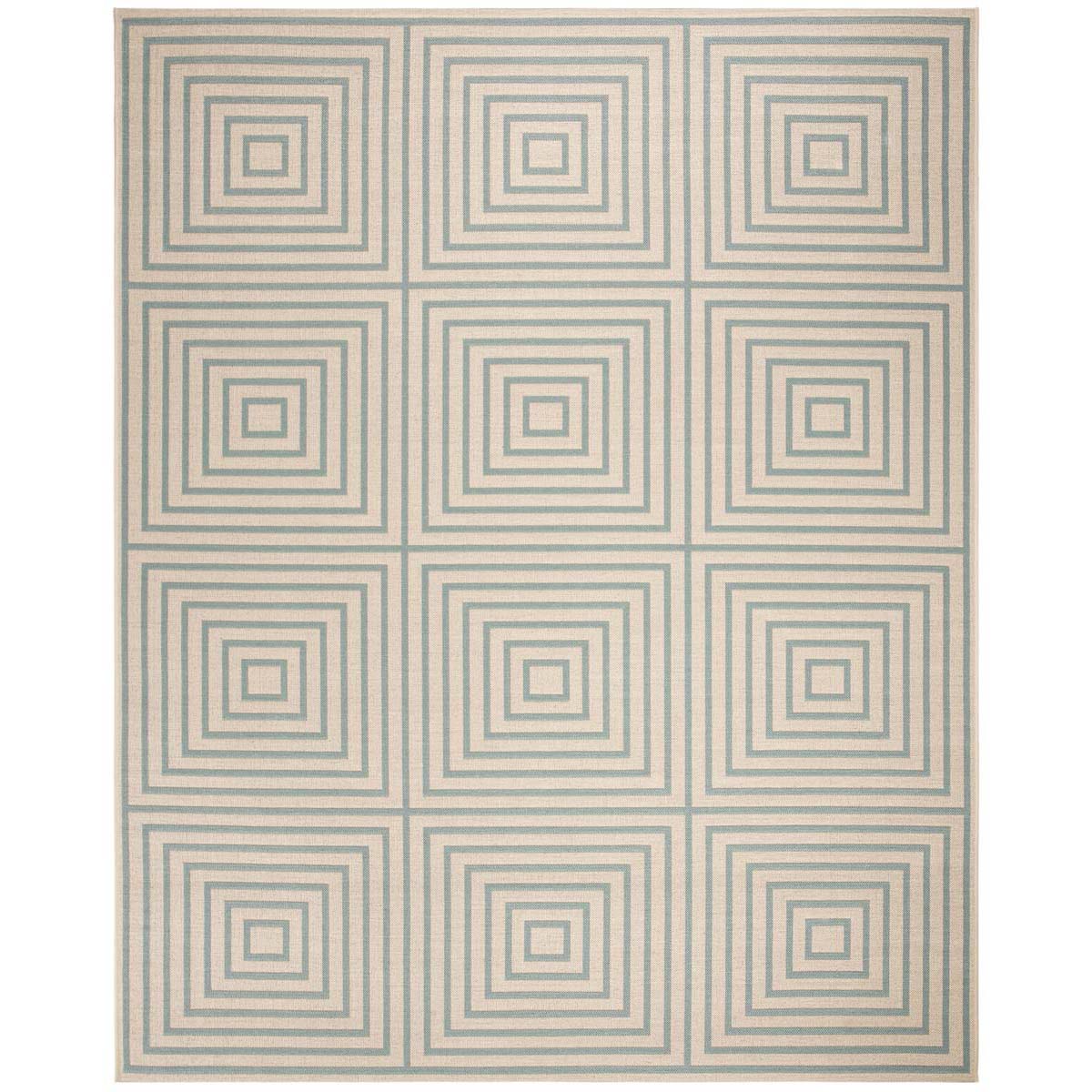 Safavieh Beach House 123 Rug, BHS123 - Cream / Aqua