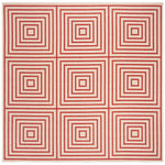 Safavieh Beach House 123 Rug, BHS123 - Red / Creme