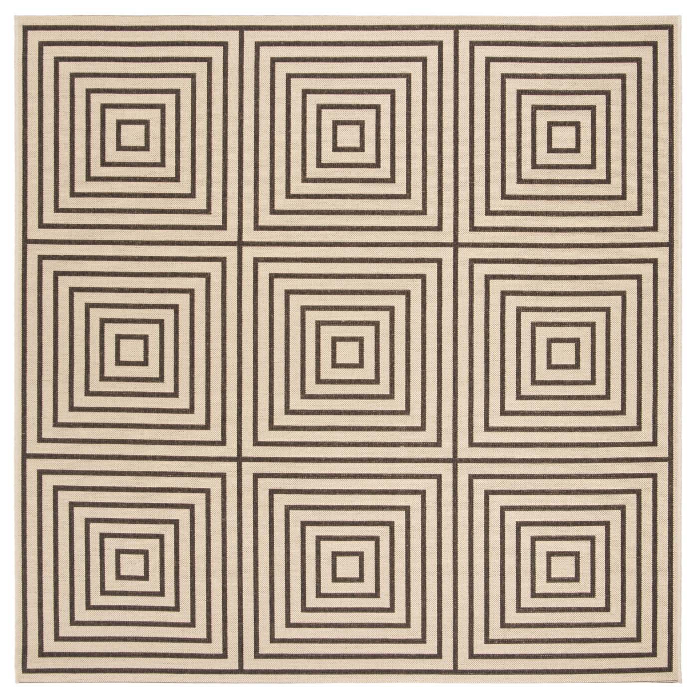 Safavieh Beach House 123 Rug, BHS123 - Creme / Brown