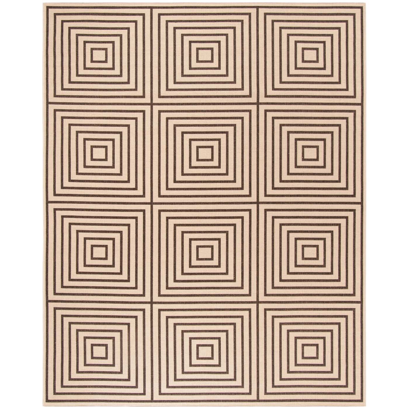 Safavieh Beach House 123 Rug, BHS123 - Creme / Brown