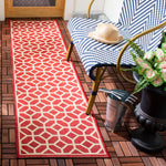 Safavieh Beach House 127 Rug, BHS127 - Red / Creme