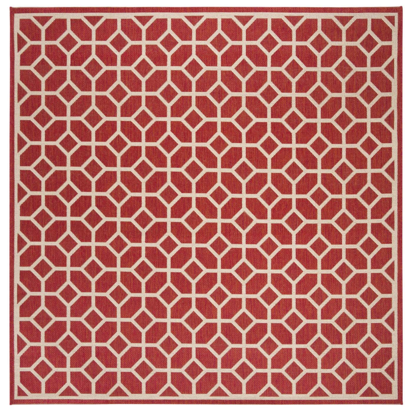 Safavieh Beach House 127 Rug, BHS127 - Red / Creme