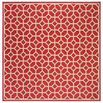 Safavieh Beach House 127 Rug, BHS127 - Red / Creme