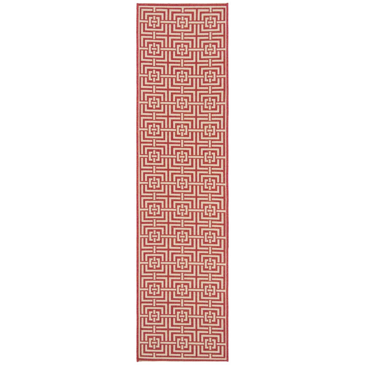 Safavieh Beach House 128 Rug, BHS128 - Red / Creme