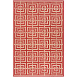 Safavieh Beach House 128 Rug, BHS128 - Red / Creme