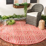 Safavieh Beach House 128 Rug, BHS128 - Red / Creme