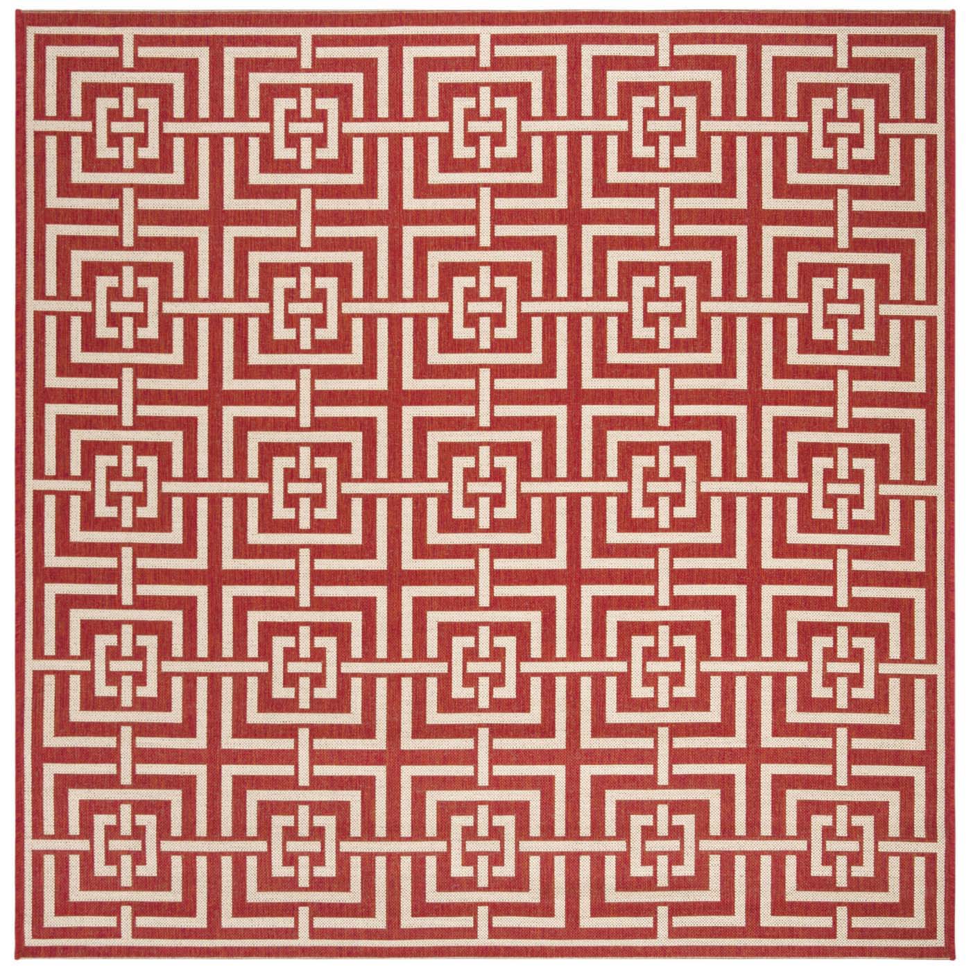 Safavieh Beach House 128 Rug, BHS128 - Red / Creme