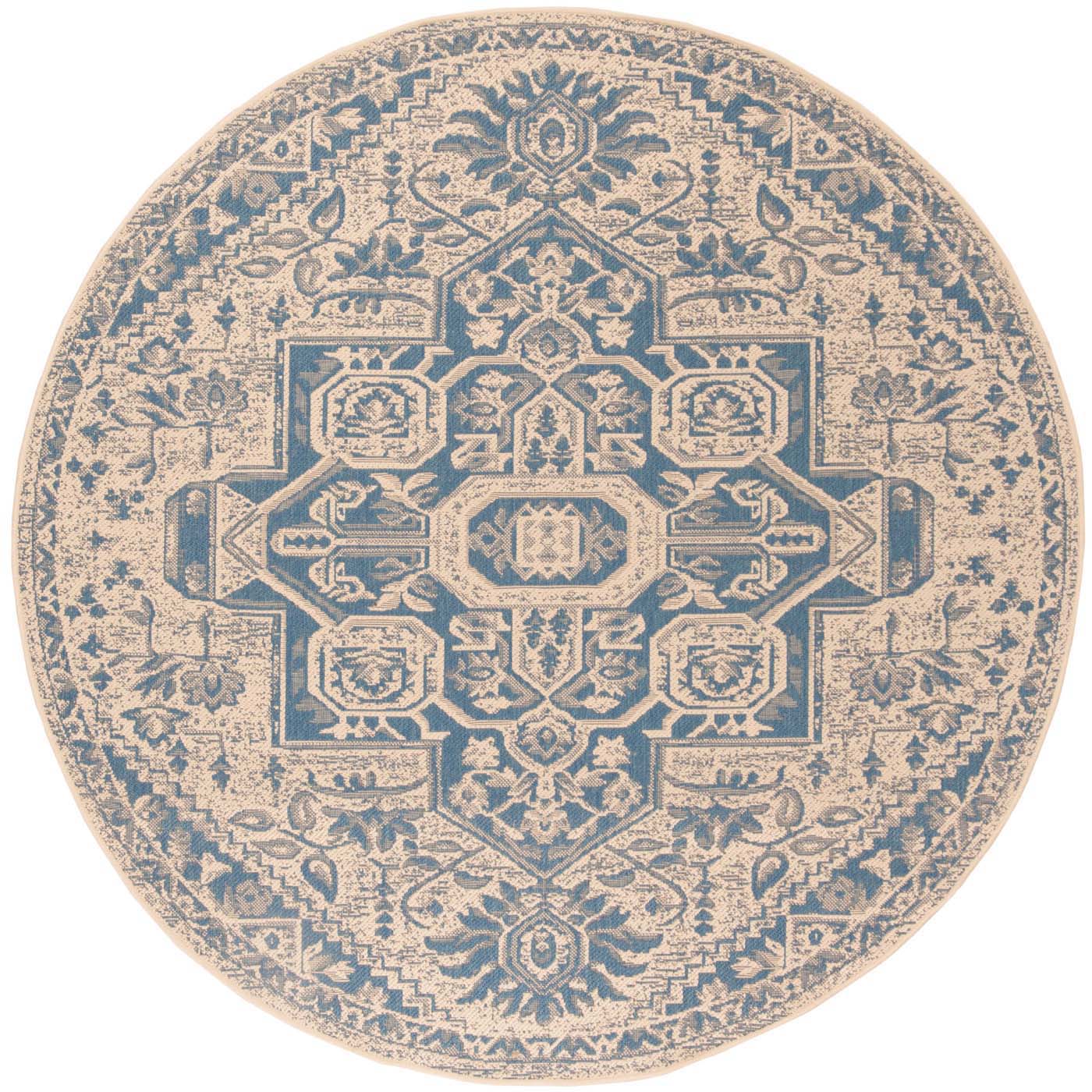 Safavieh Beach House 138 Rug, BHS138 - Blue / Creme