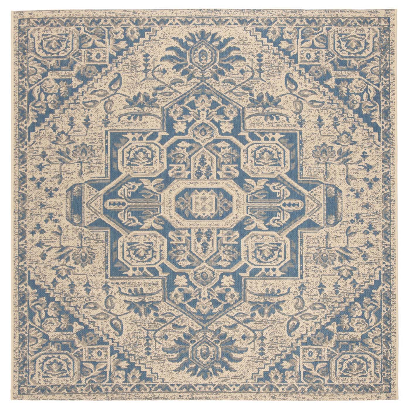 Safavieh Beach House 138 Rug, BHS138 - Blue / Creme