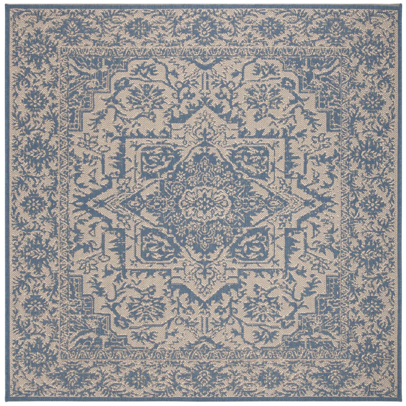 Safavieh Beach House 139 Rug, BHS139 - Cream / Blue