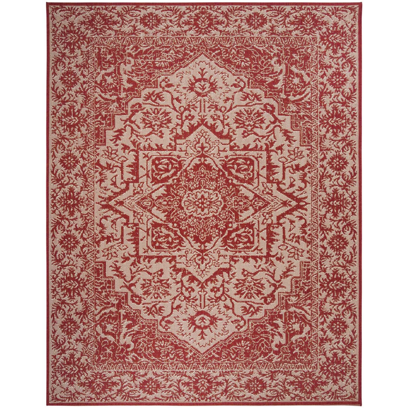 Safavieh Beach House 139 Rug, BHS139 - Red / Creme