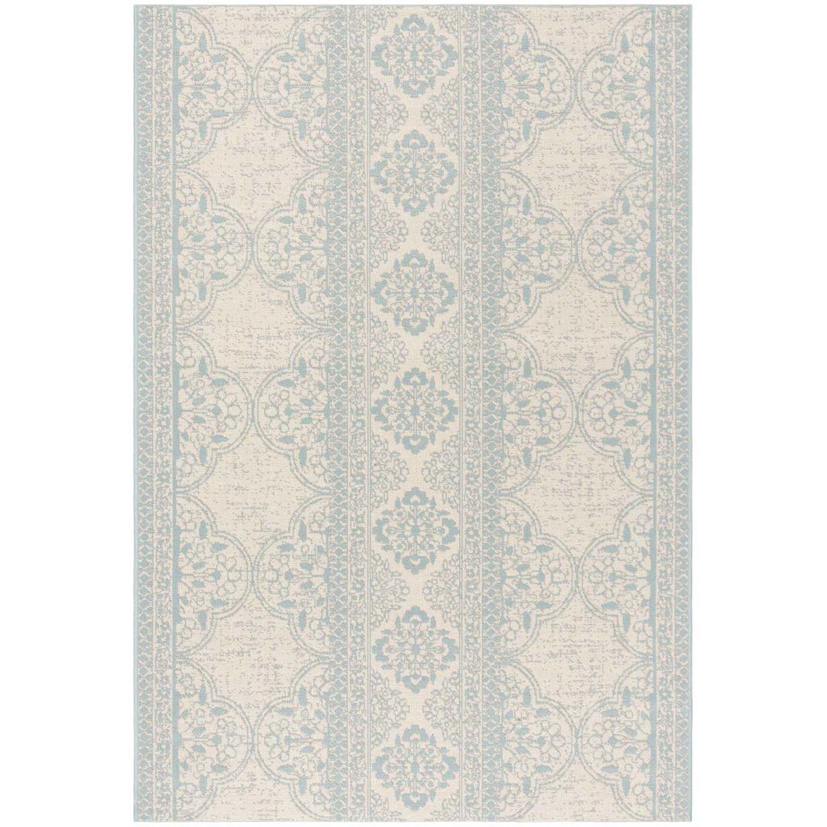 Safavieh Beach House 174 Rug, BHS174 - Aqua / Cream