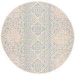 Safavieh Beach House 174 Rug, BHS174 - Aqua / Cream