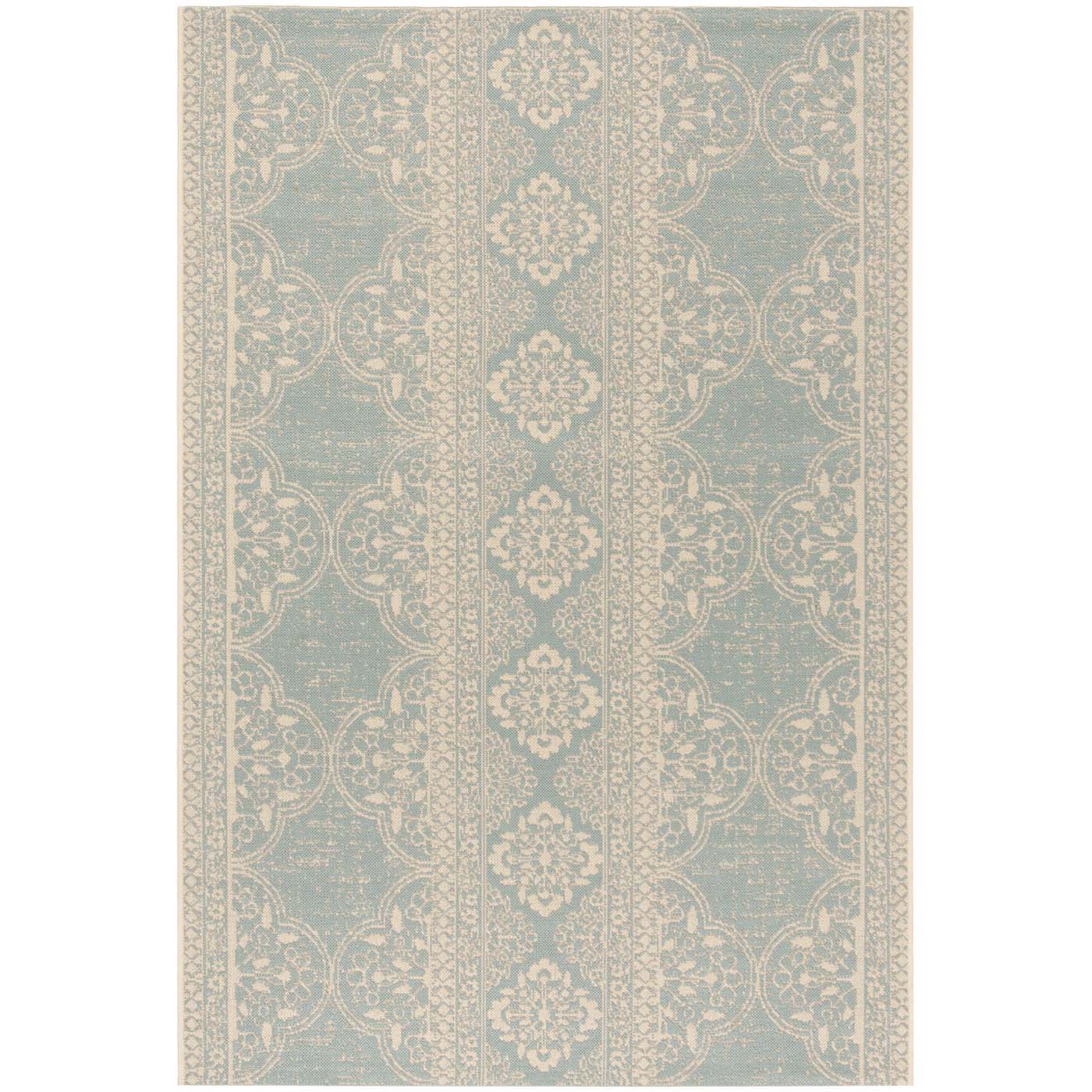 Safavieh Beach House 174 Rug, BHS174 - Cream / Aqua