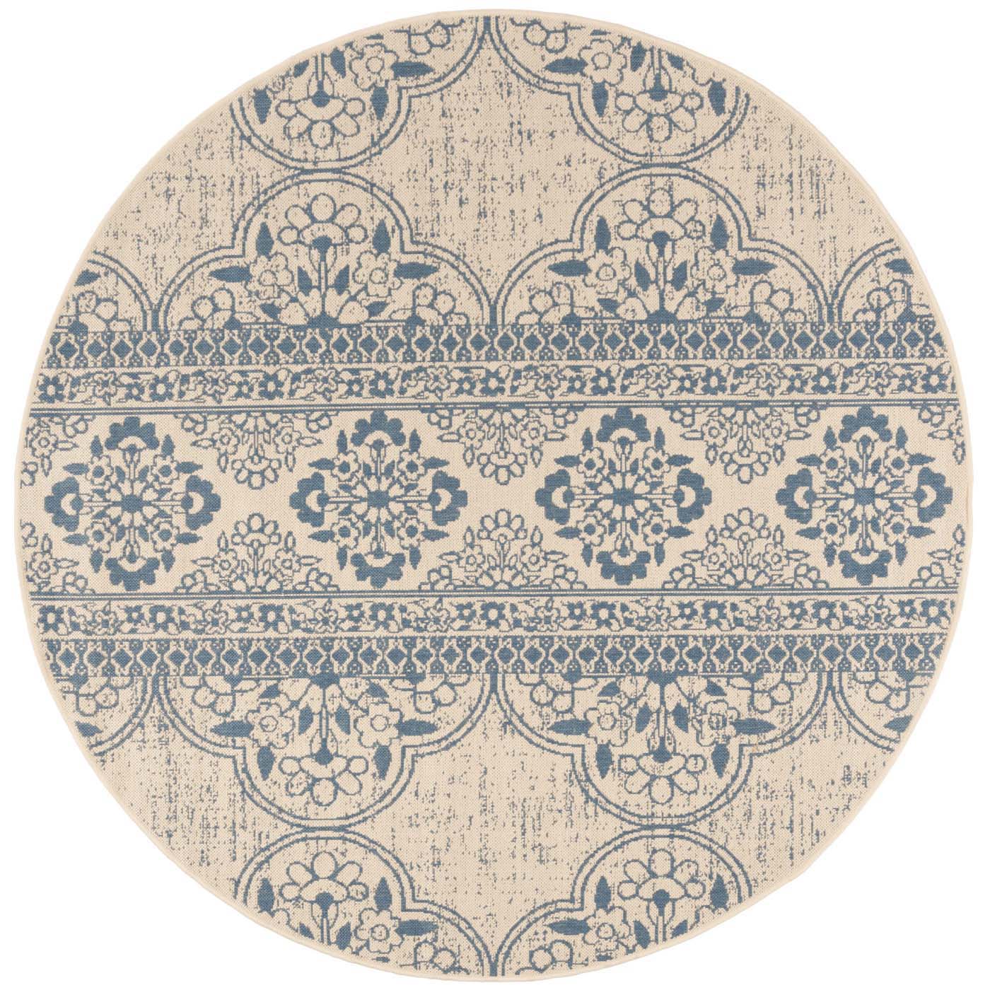 Safavieh Beach House 174 Rug, BHS174 - Blue / Creme