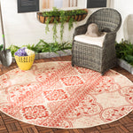 Safavieh Beach House 174 Rug, BHS174 - Red / Creme