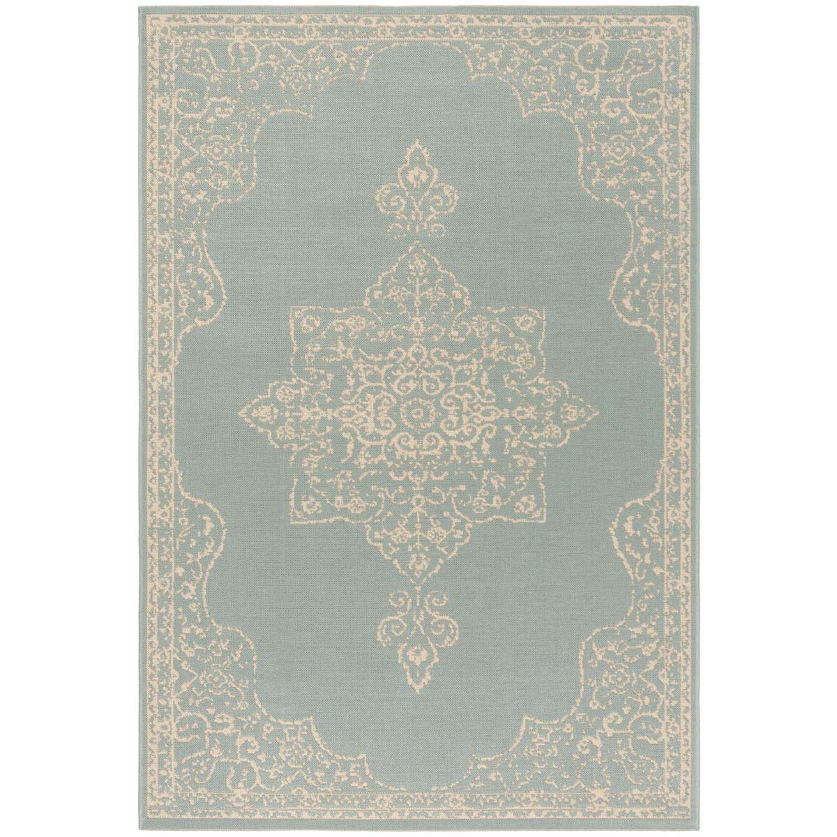 Safavieh Beach House 180 Rug, BHS180 - Cream / Aqua