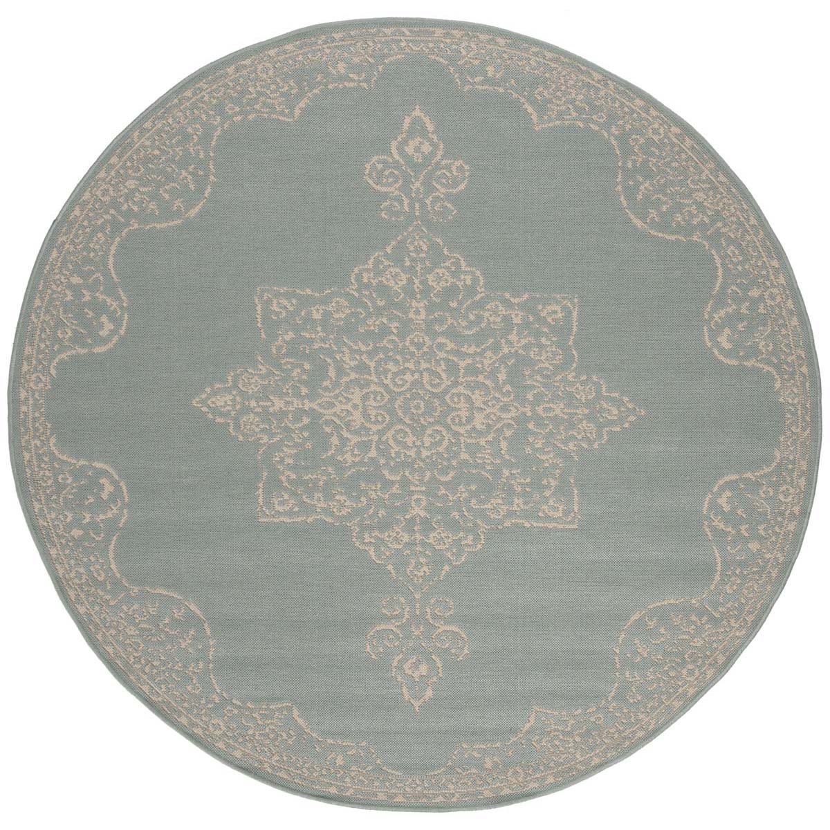 Safavieh Beach House 180 Rug, BHS180 - Cream / Aqua