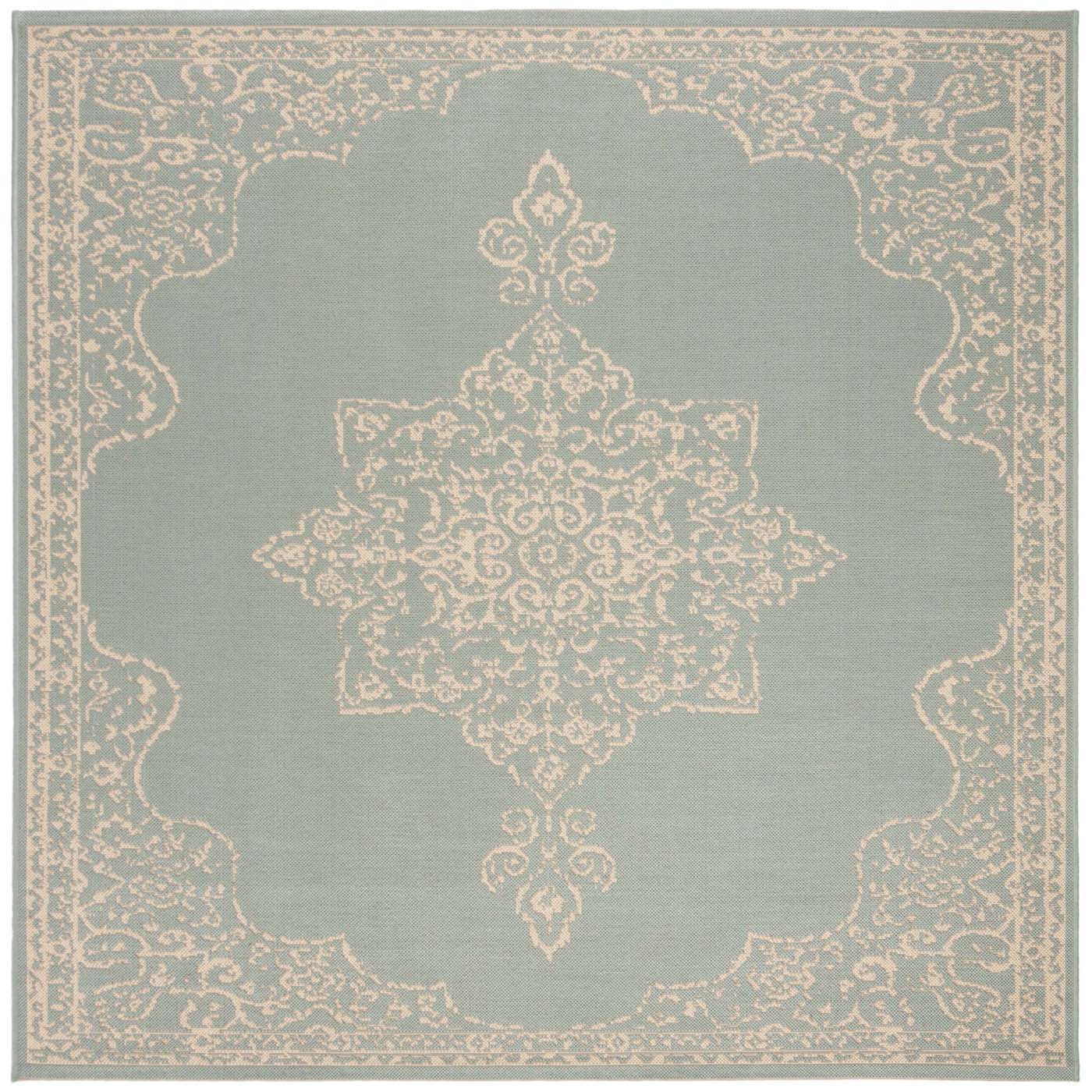 Safavieh Beach House 180 Rug, BHS180 - Cream / Aqua