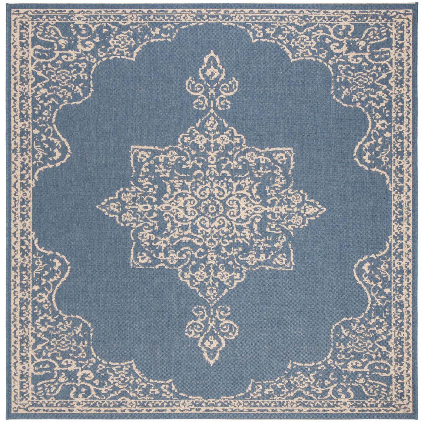 Safavieh Beach House 180 Rug, BHS180 - Cream / Blue