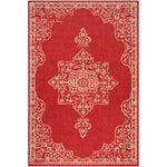 Safavieh Beach House 180 Rug, BHS180 - Red / Creme