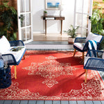 Safavieh Beach House 180 Rug, BHS180 - Red / Creme