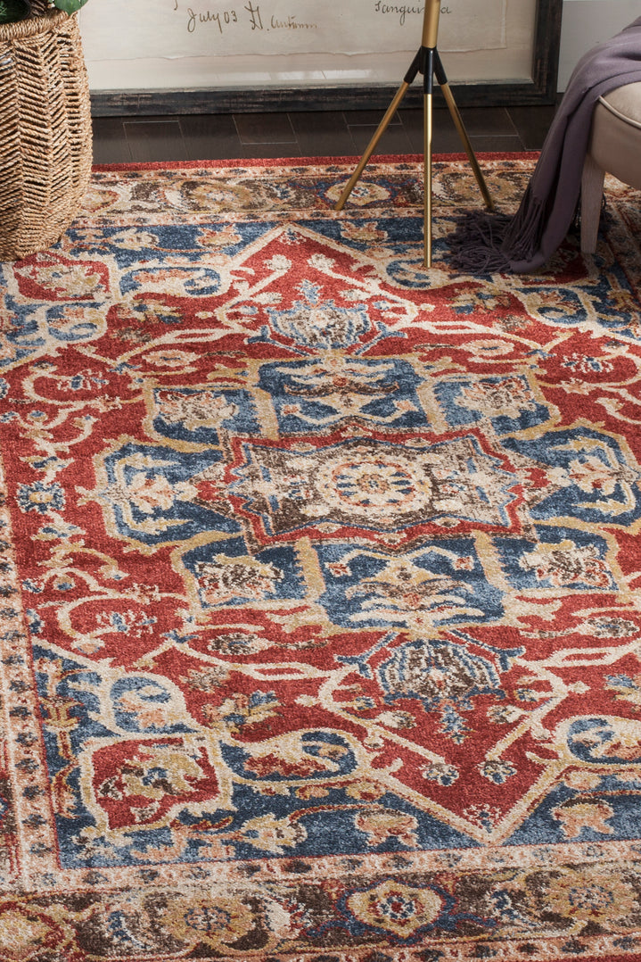 Safavieh Bijar 605 Rug, BIJ605 - Red / Royal