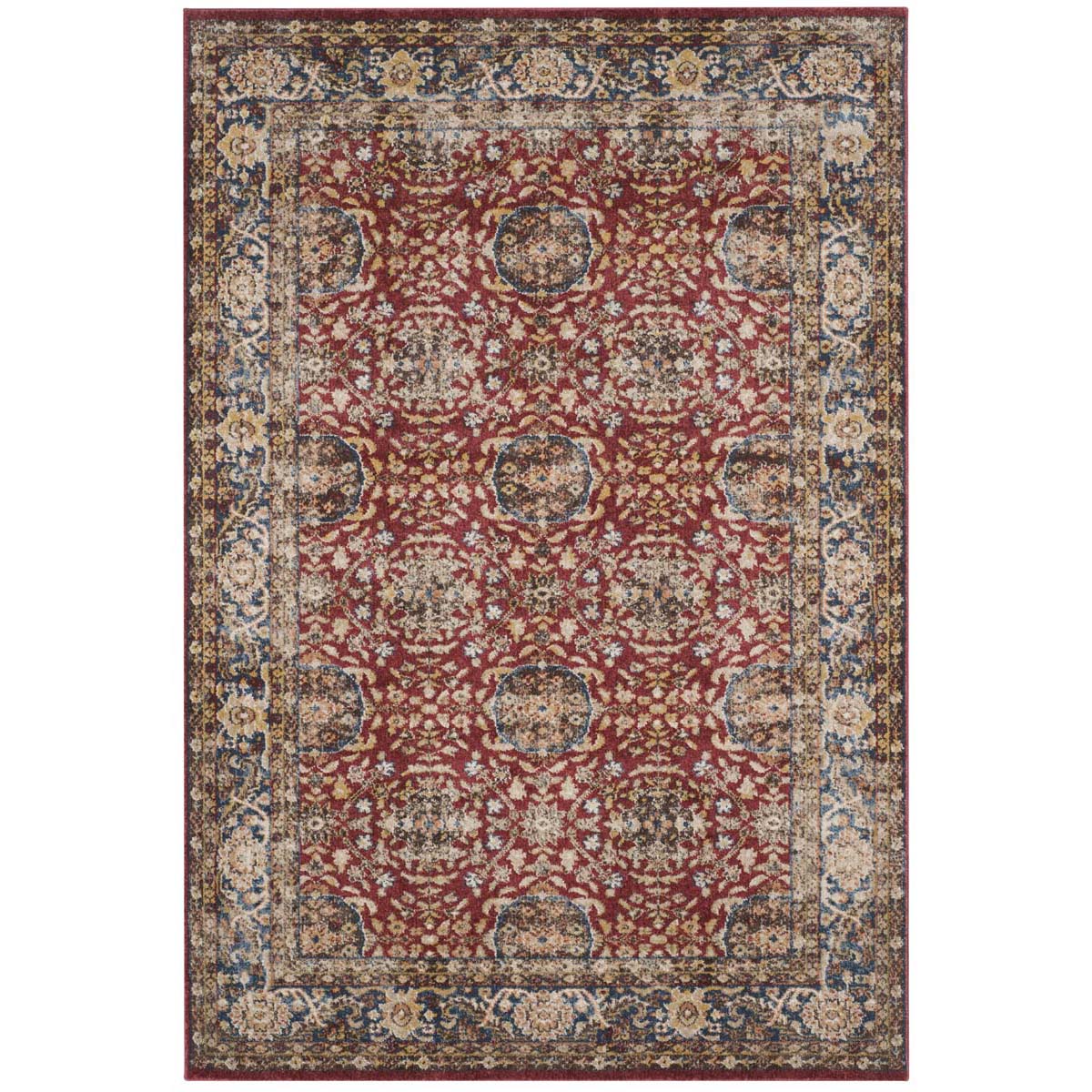 Safavieh Bijar 632 Rug, BIJ632 - Red / Royal