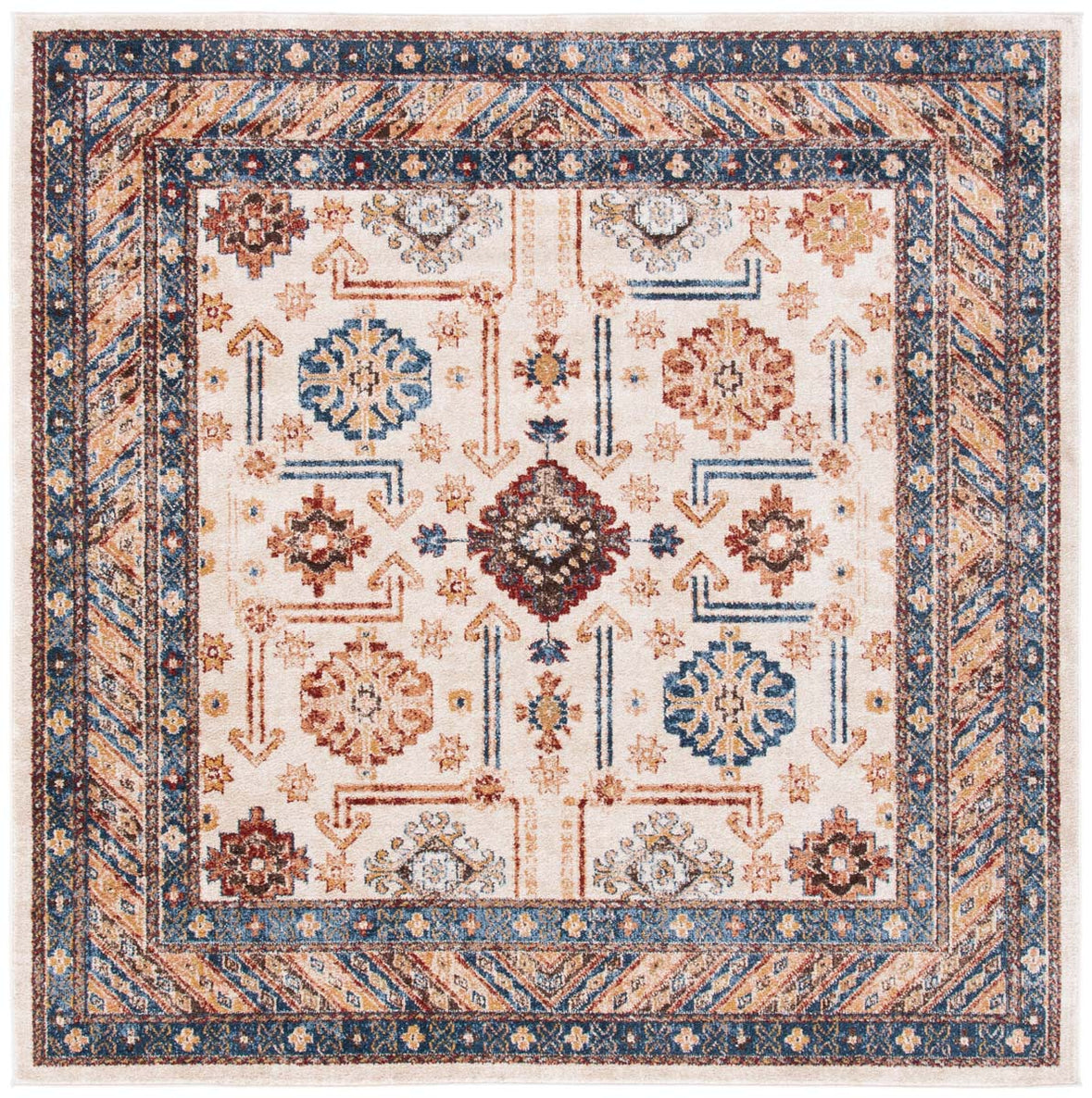 Safavieh Bijar 653 Rug, BIJ653 - Ivory / Brown