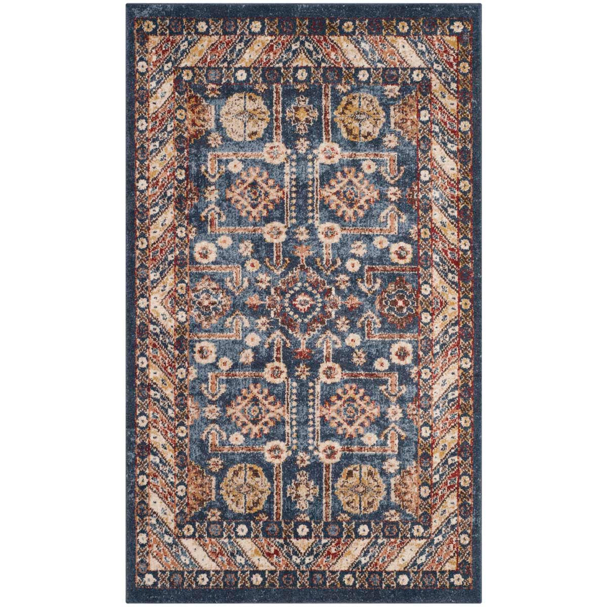 Safavieh Bijar 653 Rug, BIJ653 - Royal / Ivory