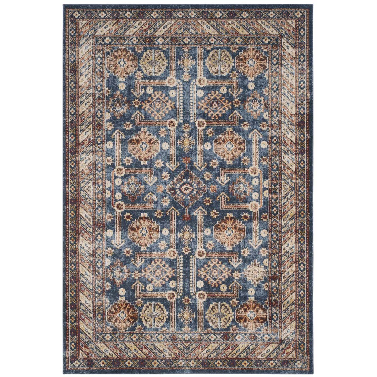 Safavieh Bijar 653 Rug, BIJ653 - Royal / Ivory