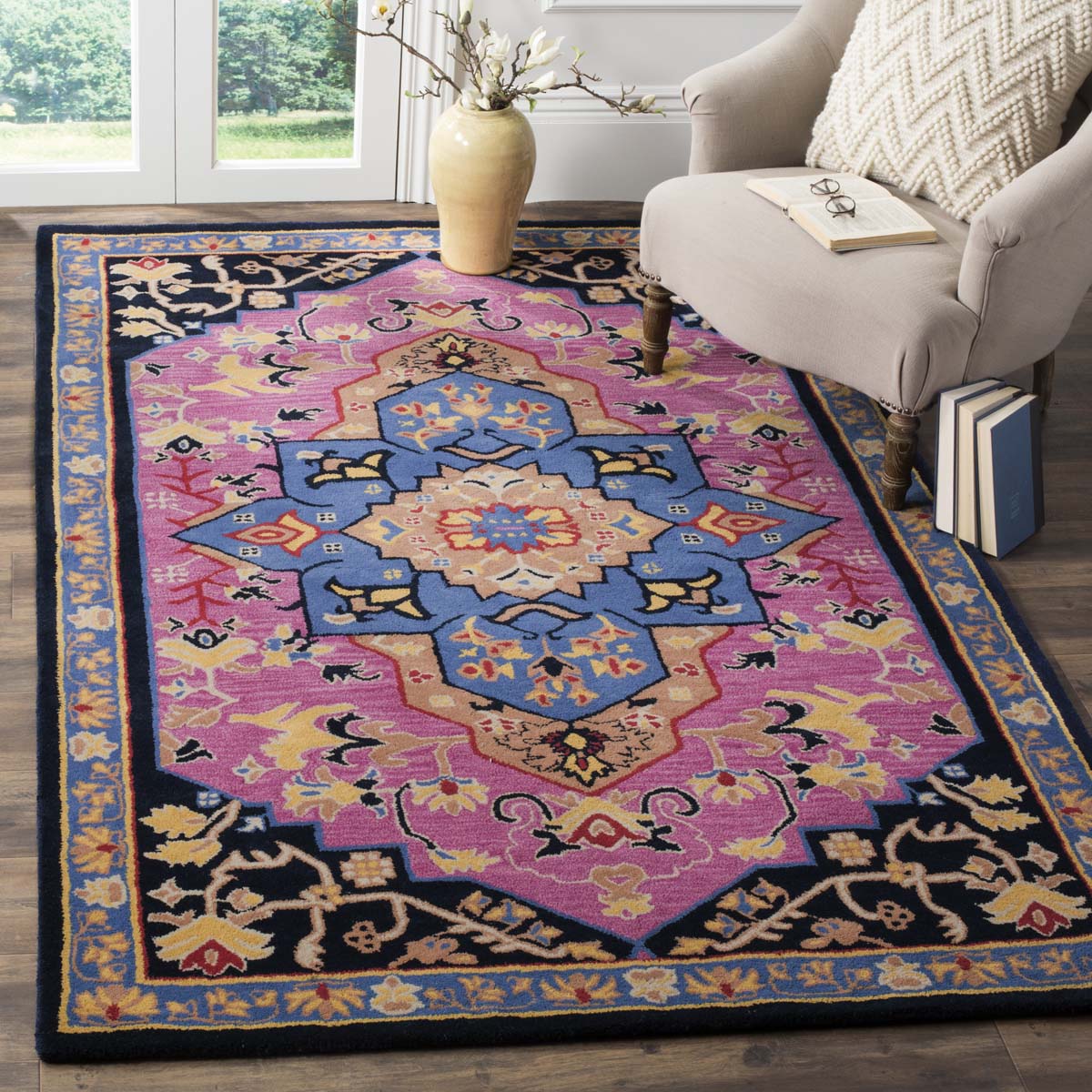 Safavieh Bellagio 506 Rug, BLG506 - Pink / Multi