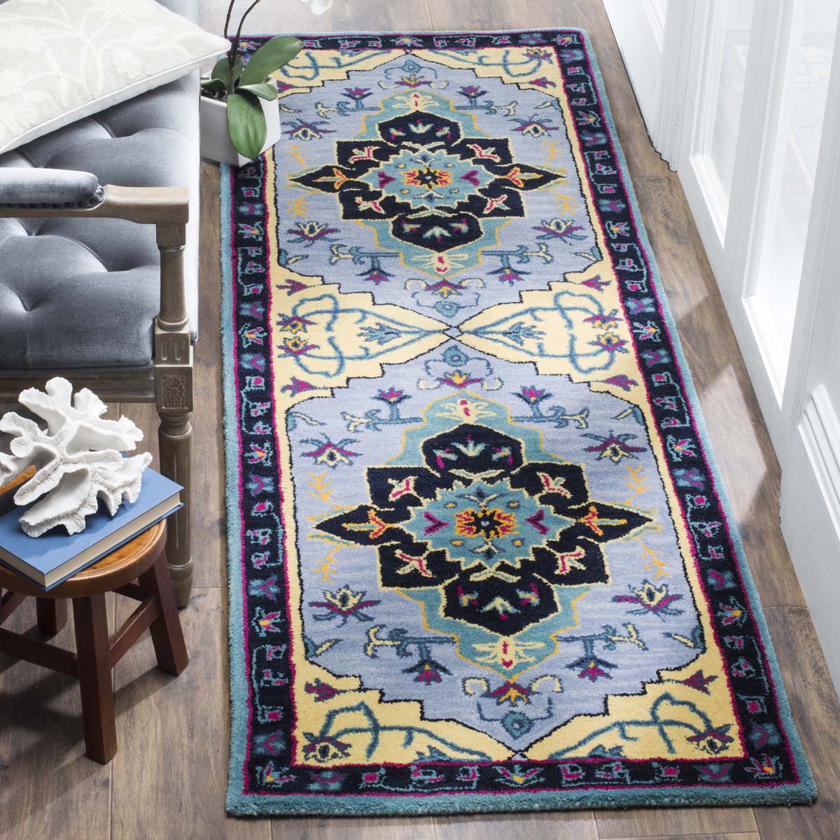 Safavieh Bellagio 506 Rug, BLG506 - Light Blue / Multi