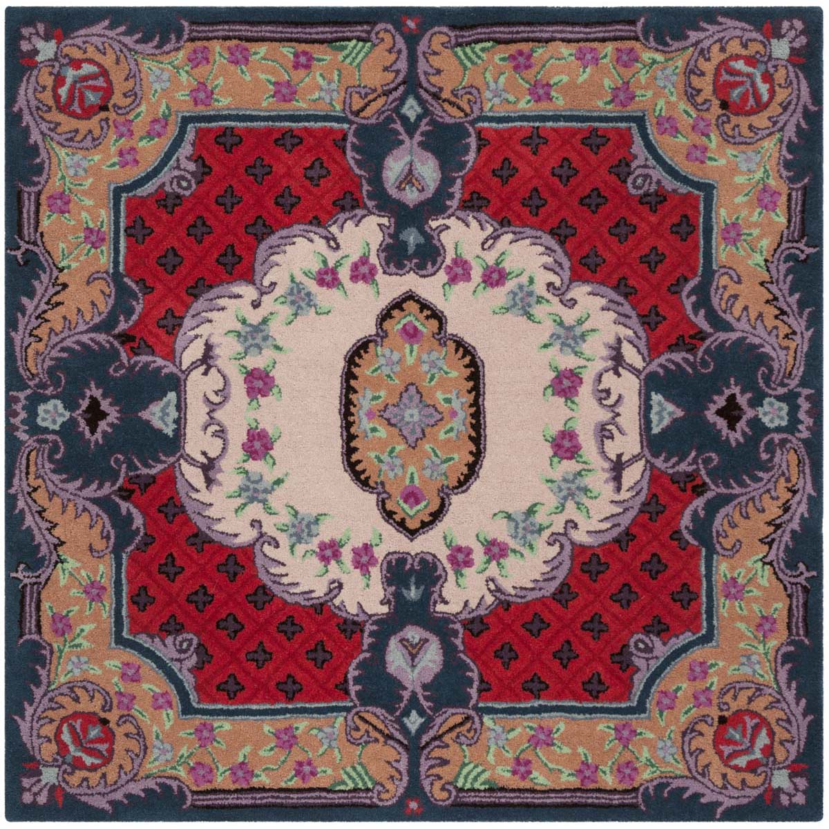 Safavieh Bellagio 535 Rug, BLG535 - Ivory / Pink