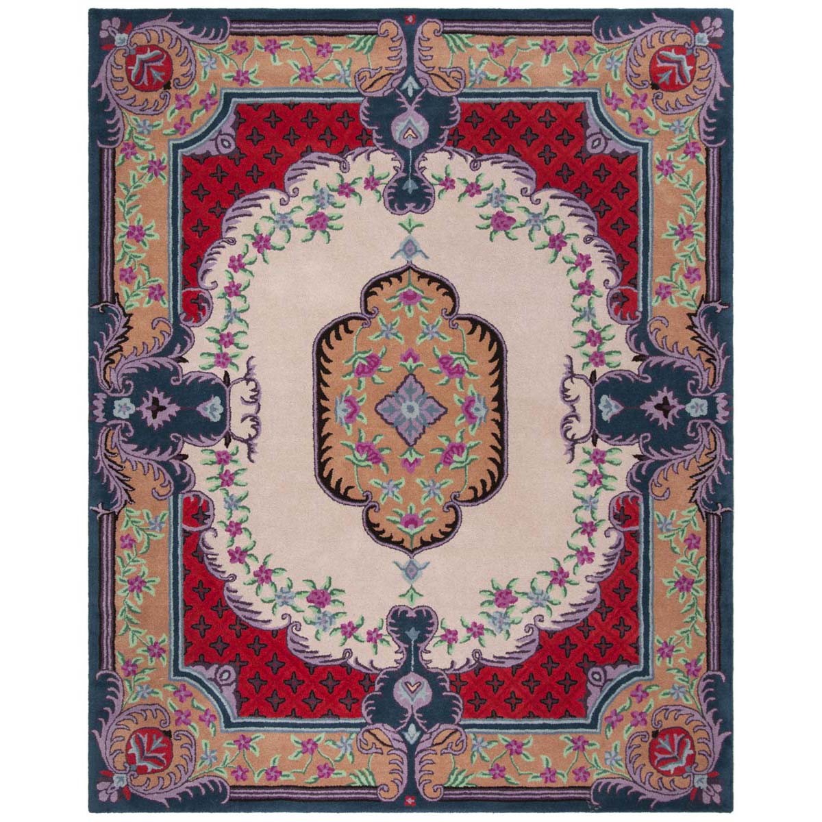 Safavieh Bellagio 535 Rug, BLG535 - Ivory / Pink