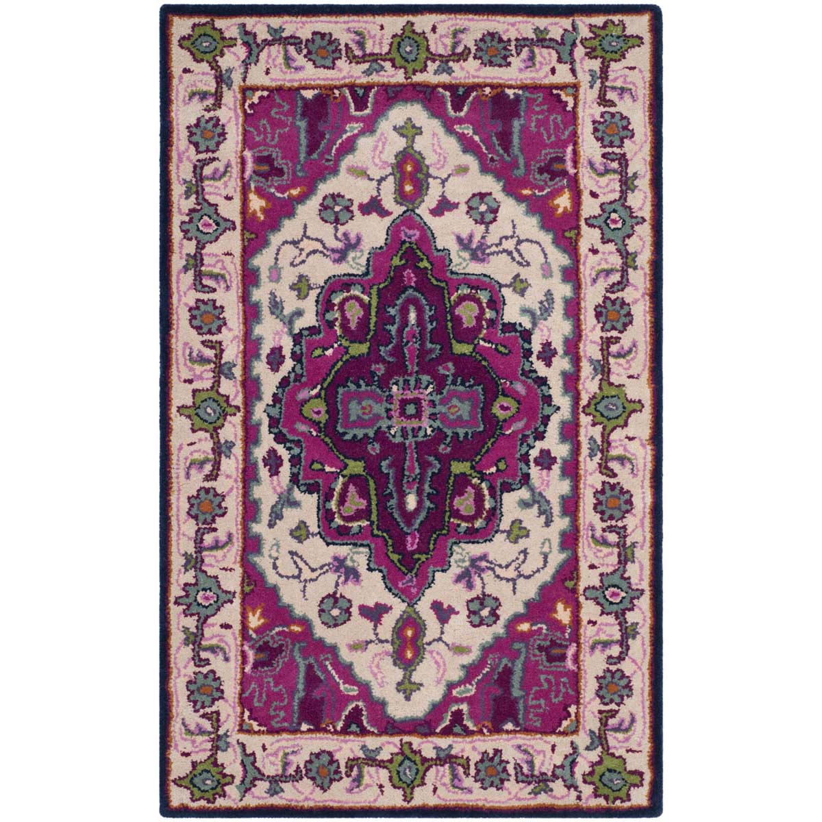 Safavieh Bellagio 541 Rug, BLG541 - Ivory / Pink