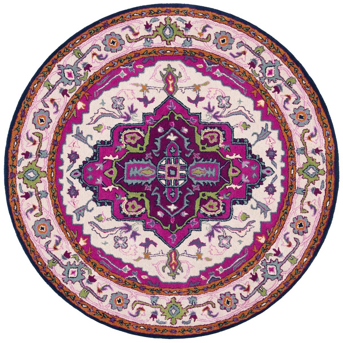 Safavieh Bellagio 541 Rug, BLG541 - Ivory / Pink