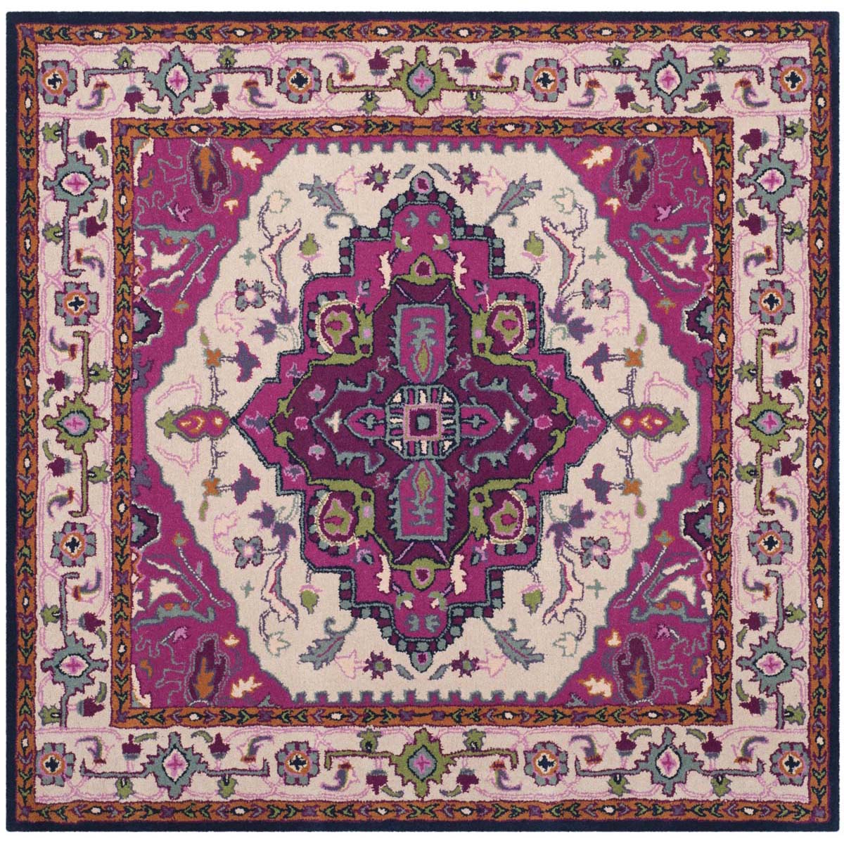 Safavieh Bellagio 541 Rug, BLG541 - Ivory / Pink