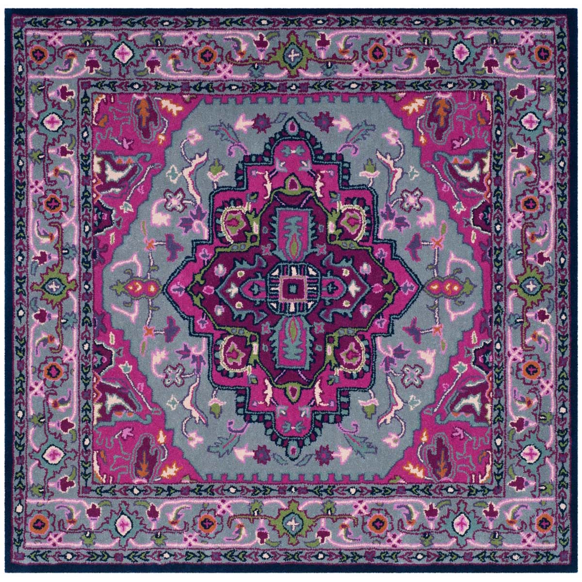 Safavieh Bellagio 541 Rug, BLG541 - Grey / Pink