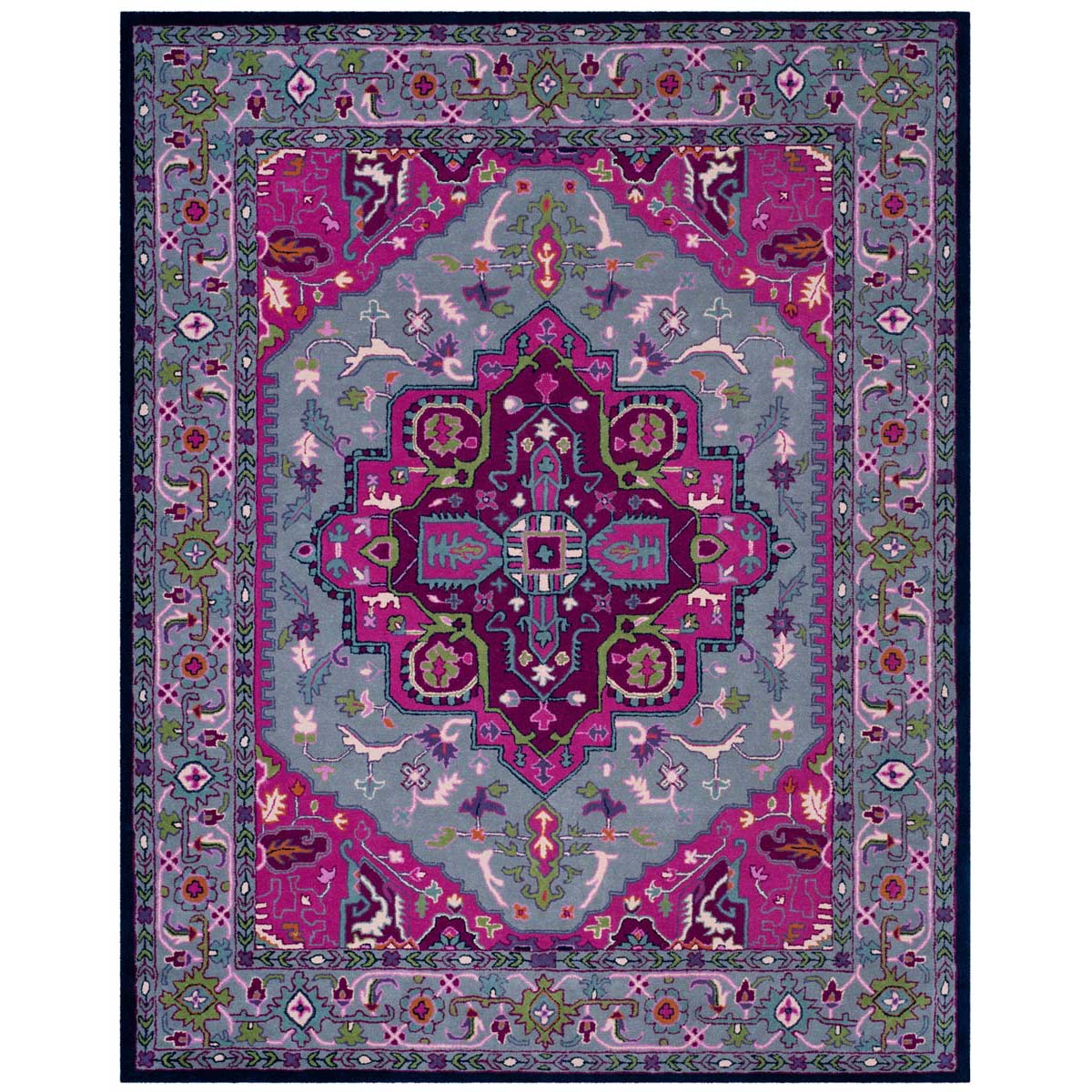 Safavieh Bellagio 541 Rug, BLG541 - Grey / Pink