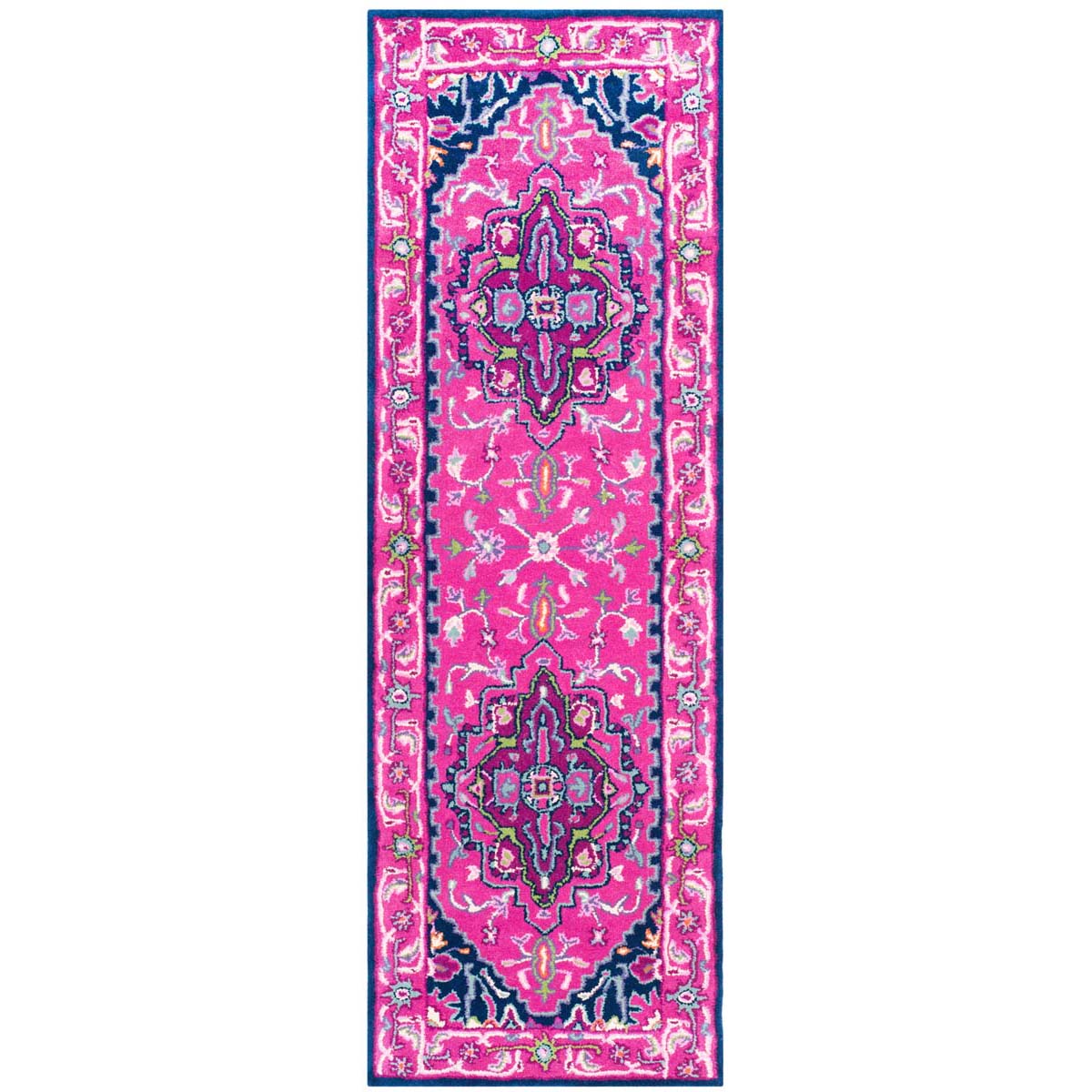 Safavieh Bellagio 541 Rug, BLG541 - Pink / Navy