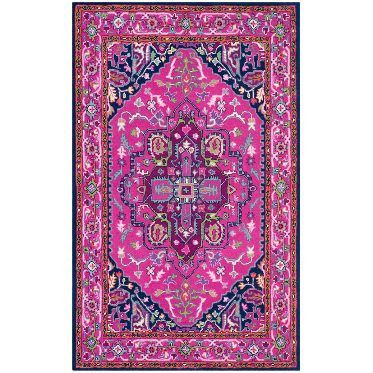 Safavieh Bellagio 541 Rug, BLG541 - Pink / Navy