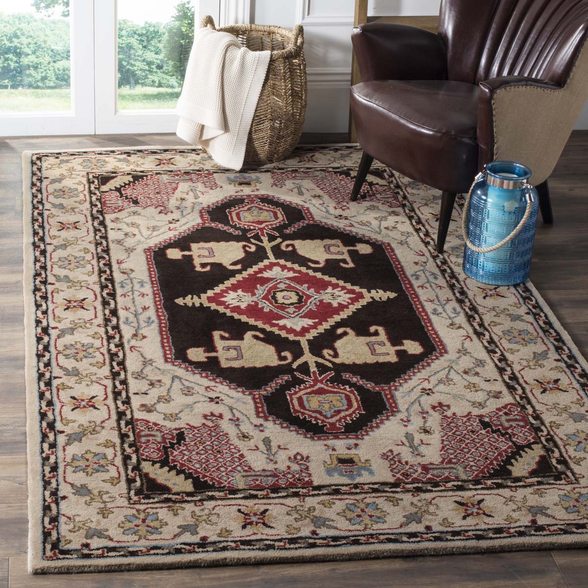 Safavieh Bellagio 549 Rug, BLG549 - Beige / Black