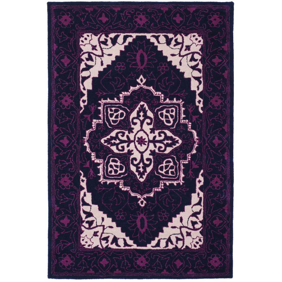 Safavieh Bellagio 597 Rug, BLG597 - Purple / Ivory