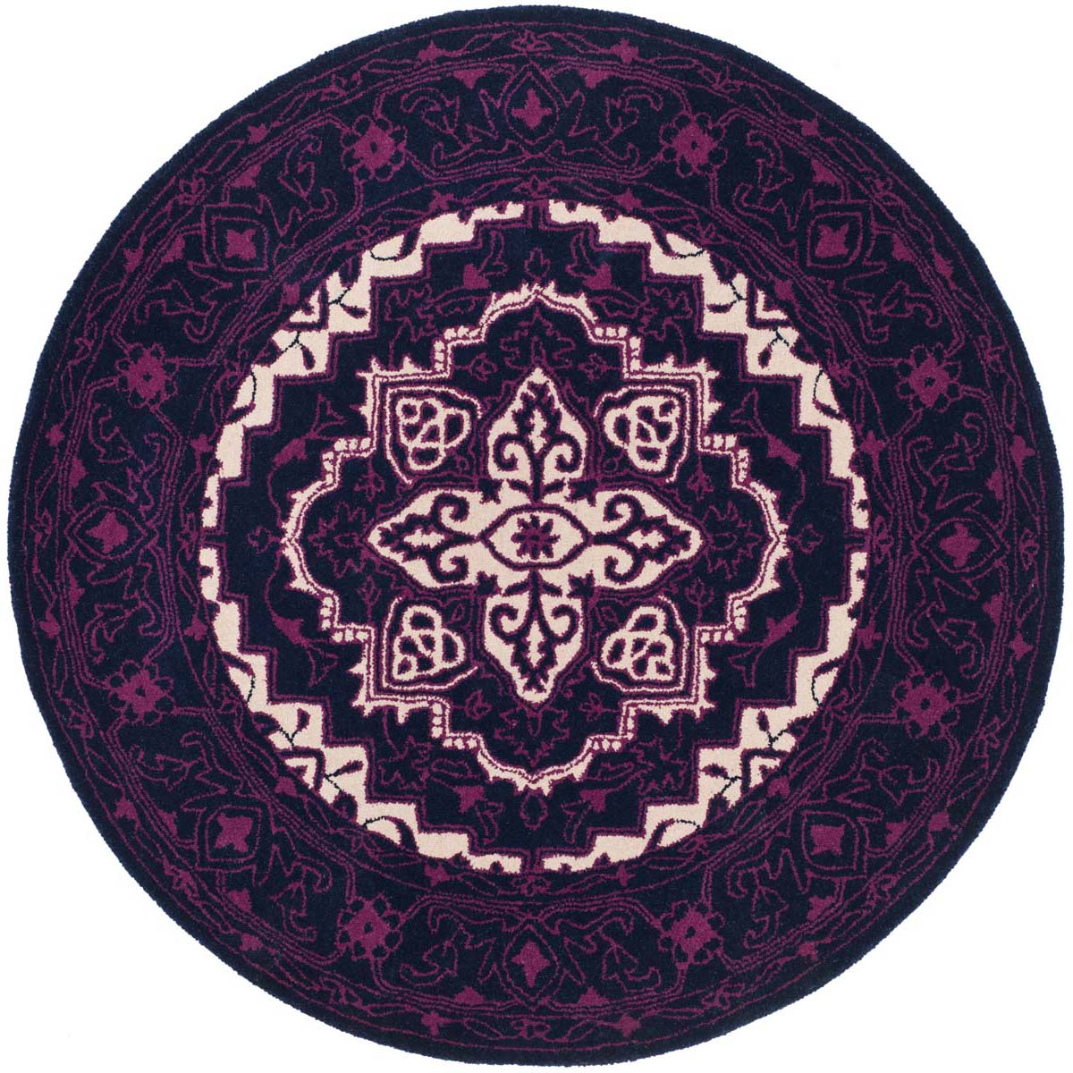 Safavieh Bellagio 597 Rug, BLG597 - Purple / Ivory