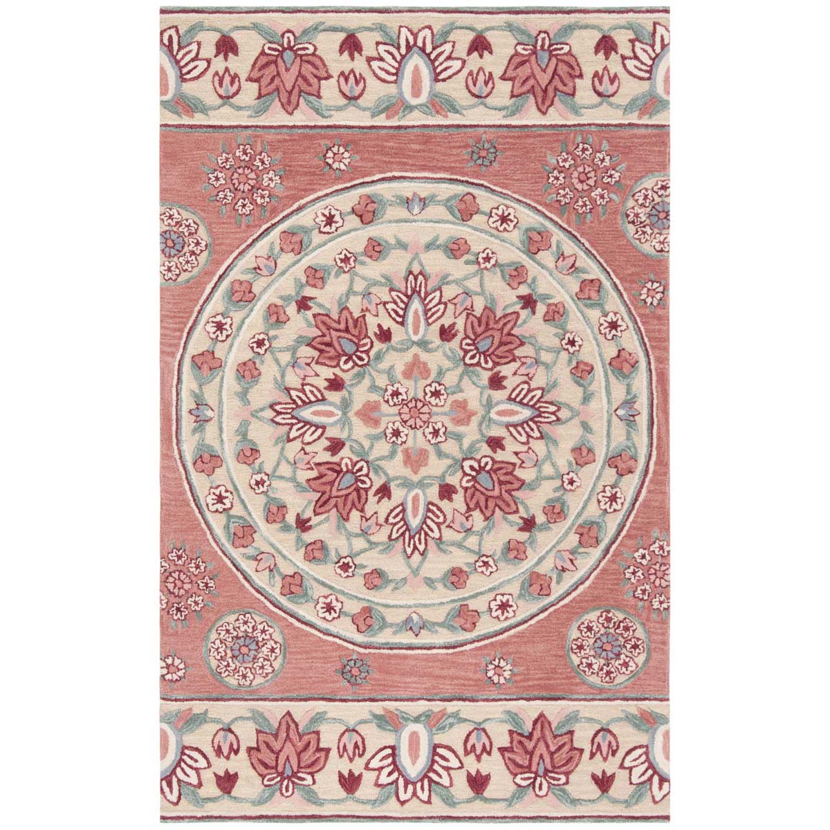 Safavieh Bellagio 601 Rug, BLG601 - Red / Beige