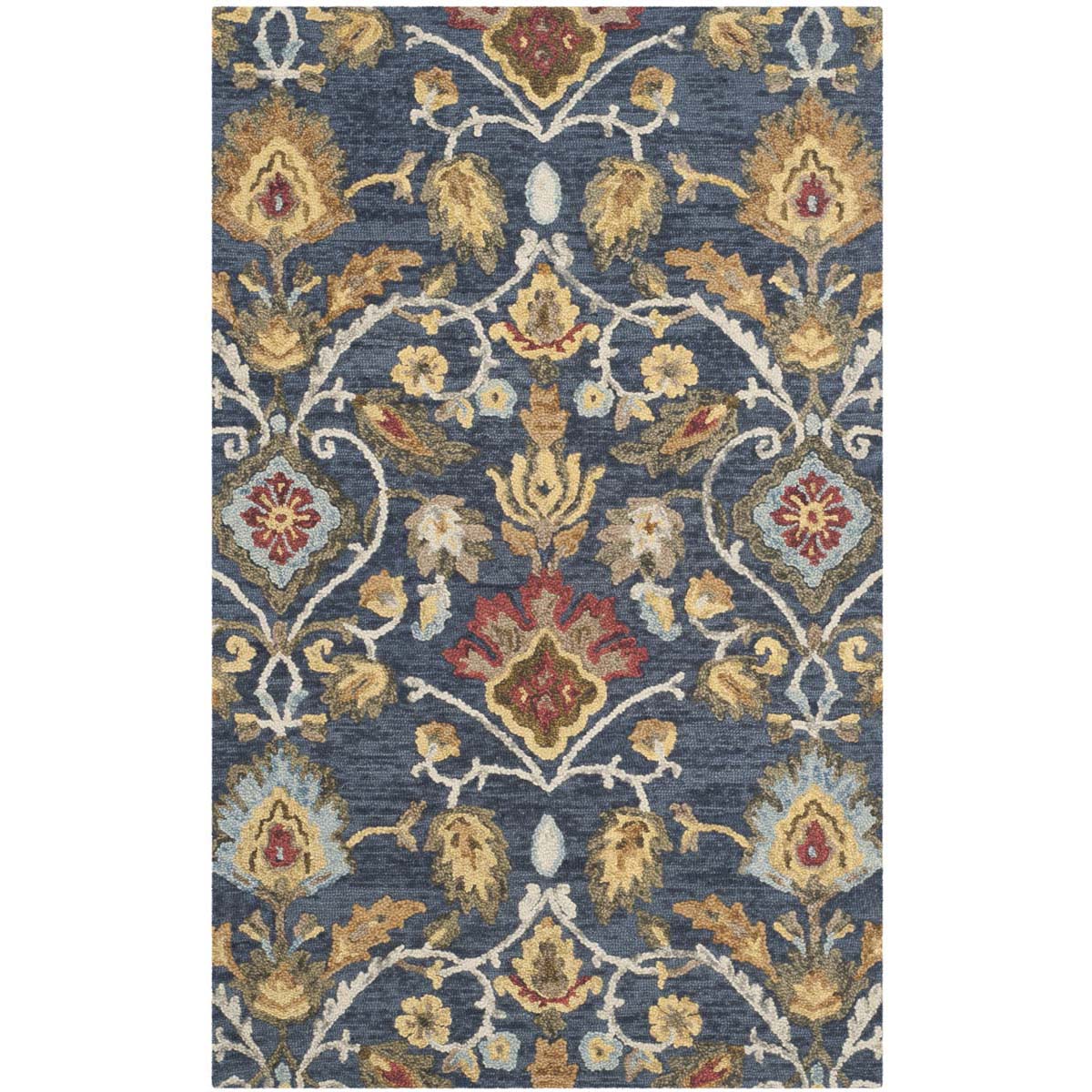 Safavieh Blossom 402 Rug, BLM402 - Navy / Multi